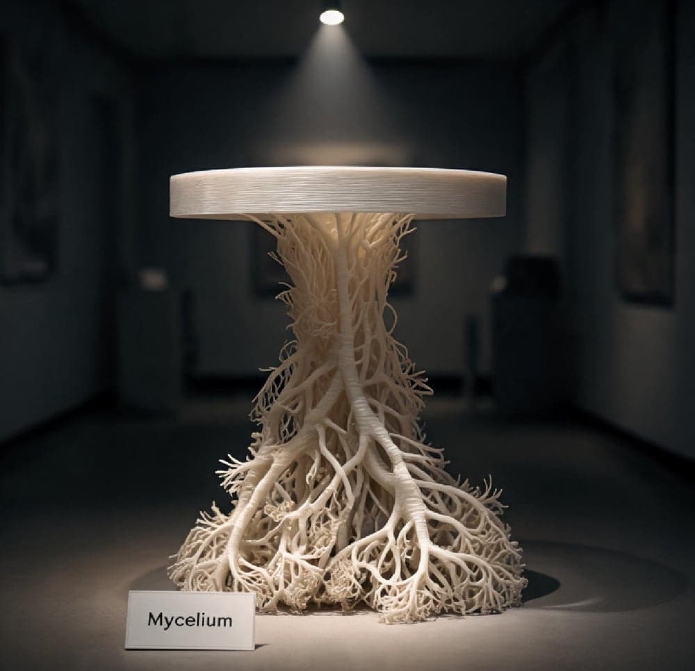 Mycelium — tavolo a base di radici, Collezione Radici